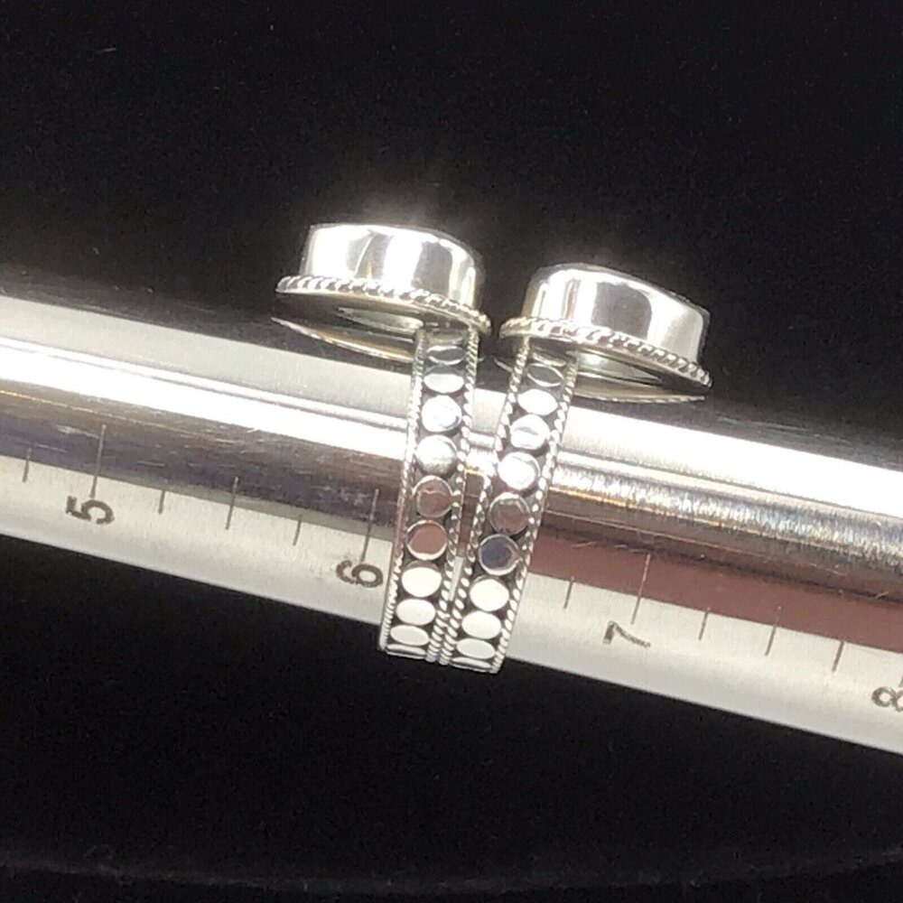 Sterling Silver Blue Topaz Ring Size 6 - Picture 9 of 12